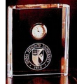 Crystal Series Crystal Rectangle Award with Clock